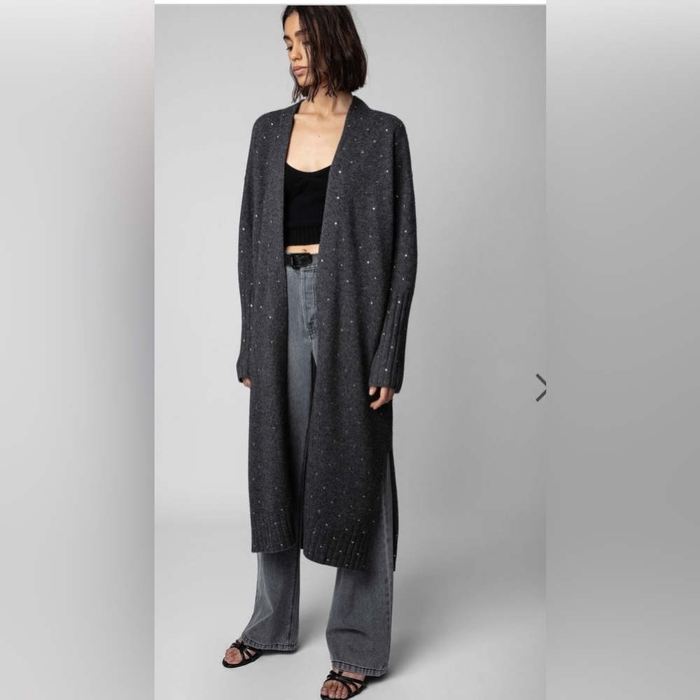 ZADIG & VOLTAIRE ROSANNY CASHMERE CARDIGAN Size S/XS - Picture 2 of 7